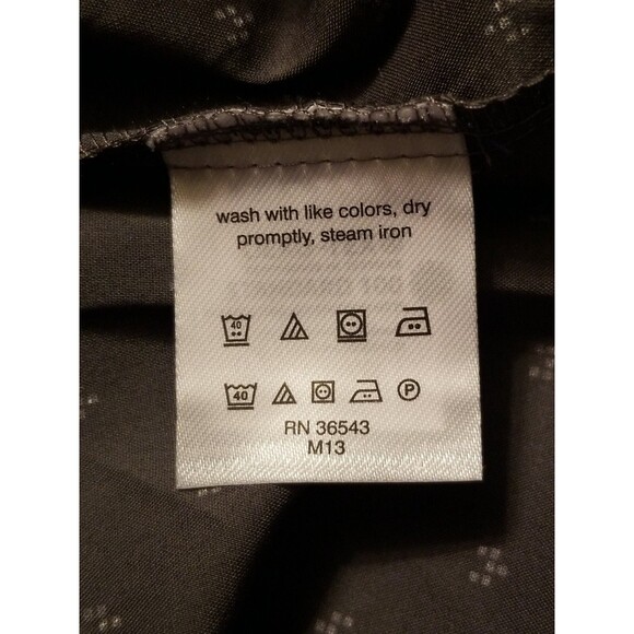 Van Heusen Men's Size XL Carbon Grey Flex Collar Slim Fit Stretch Dress Shirt - Picture 9 of 9